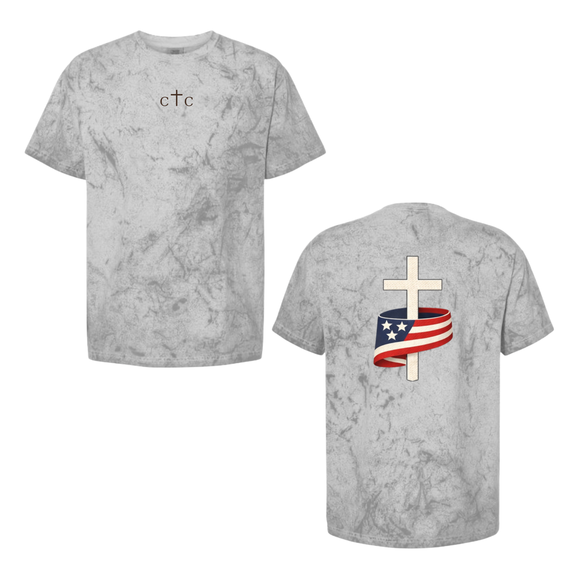 CtC Cross Tee in Steel Blue